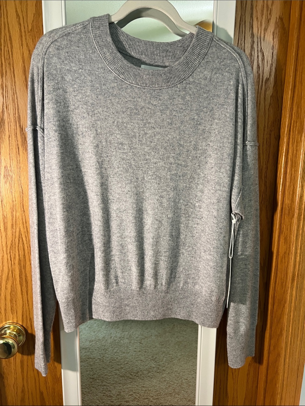 Classic Light Gray Crewneck Sweater - Soft Everyday Knit